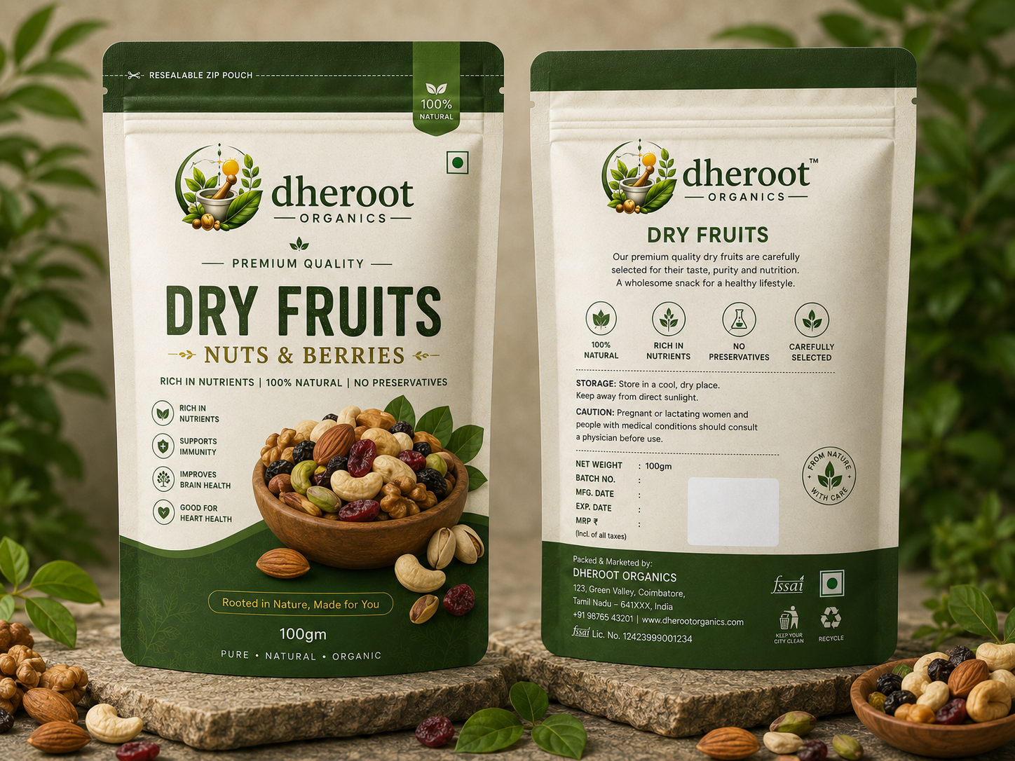 Premium assorted dry fruits in elegant bowls